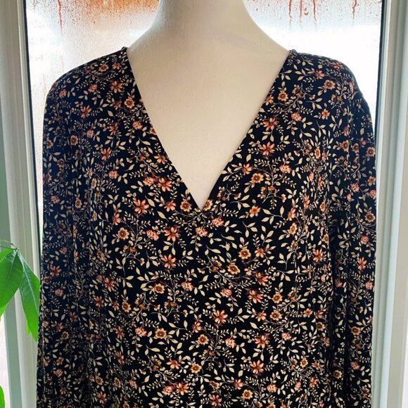 Kaileigh Pamela Knit Faux Wrap Dress, Size 2X - Picture 13 of 14